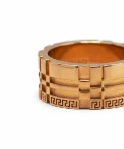Versace Greca-engraved ring