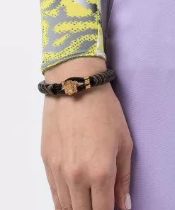 Versace Medusa leather bracelet