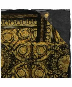 Versace Barocco-print silk scarf