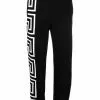 Versace Greca-trim print straight track pants