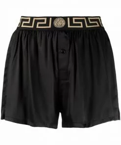 Versace Greca waistband shorts