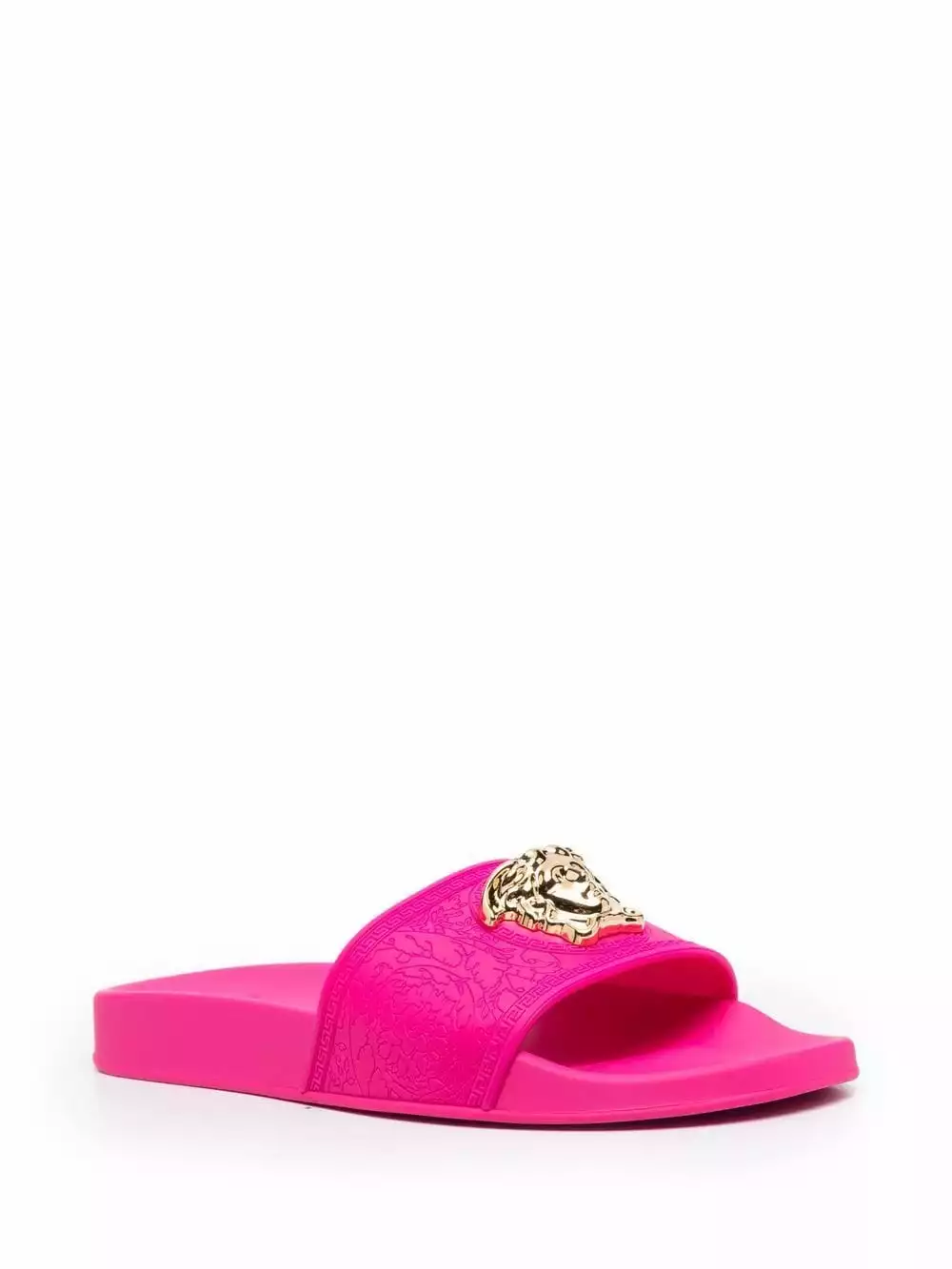 Versace Medusa head plaque open toe slides 4 Versace Medusa-head plaque open-toe slides