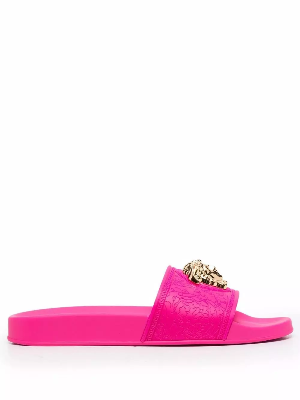 Versace Medusa head plaque open toe slides 3 Versace Medusa-head plaque open-toe slides