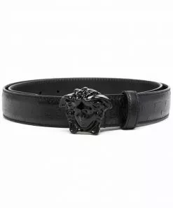 Versace Medusa-head plaque buckle-fastening belt