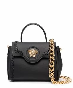 Versace Medusa-head plaque tote bag