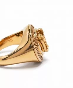 Versace Virtus signet ring
