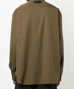 Versace Barocco-motif poplin shirt