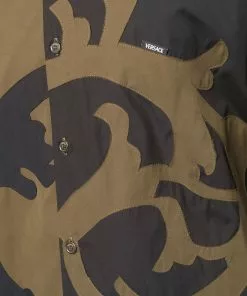 Versace Barocco-motif poplin shirt
