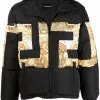 Versace Greca print padded jacket 1 Versace Greca-print padded jacket
