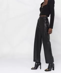 Versace square-neck cropped top