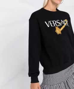 Versace safety pin logo sweatshirt