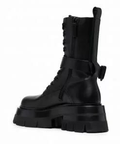 Versace 60mm leather combat boots