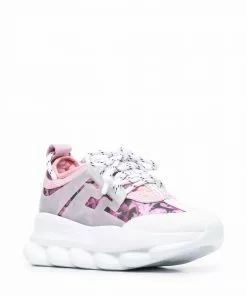 Versace oversize-sole lace-up sneakers