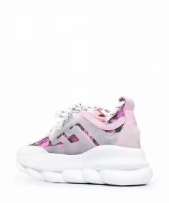 Versace oversize-sole lace-up sneakers