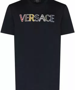 Versace logo-appliqué T-shirt