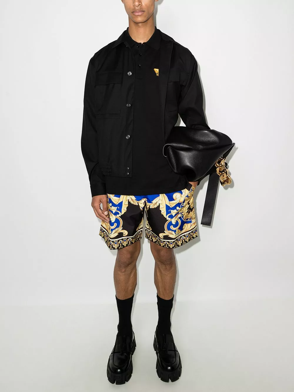 Versace La Greca short sleeve polo shirt 7 Versace La Greca short-sleeve polo shirt