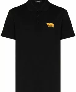 Versace La Greca short-sleeve polo shirt