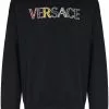 Versace logo-embroidered crew-neck sweatshirt