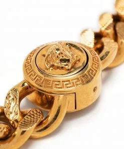 Versace Medusa curb chain bracelet