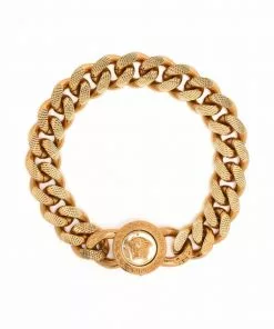 Versace Medusa curb chain bracelet