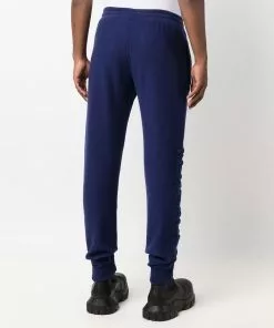 Versace tonal logo tapered track pants