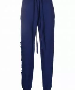 Versace tonal logo tapered track pants