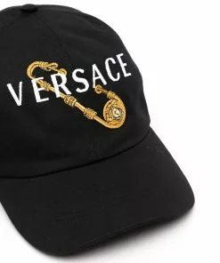 Versace Safety Pin-embroidered cap
