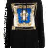 Versace baroque-print logo hoodie
