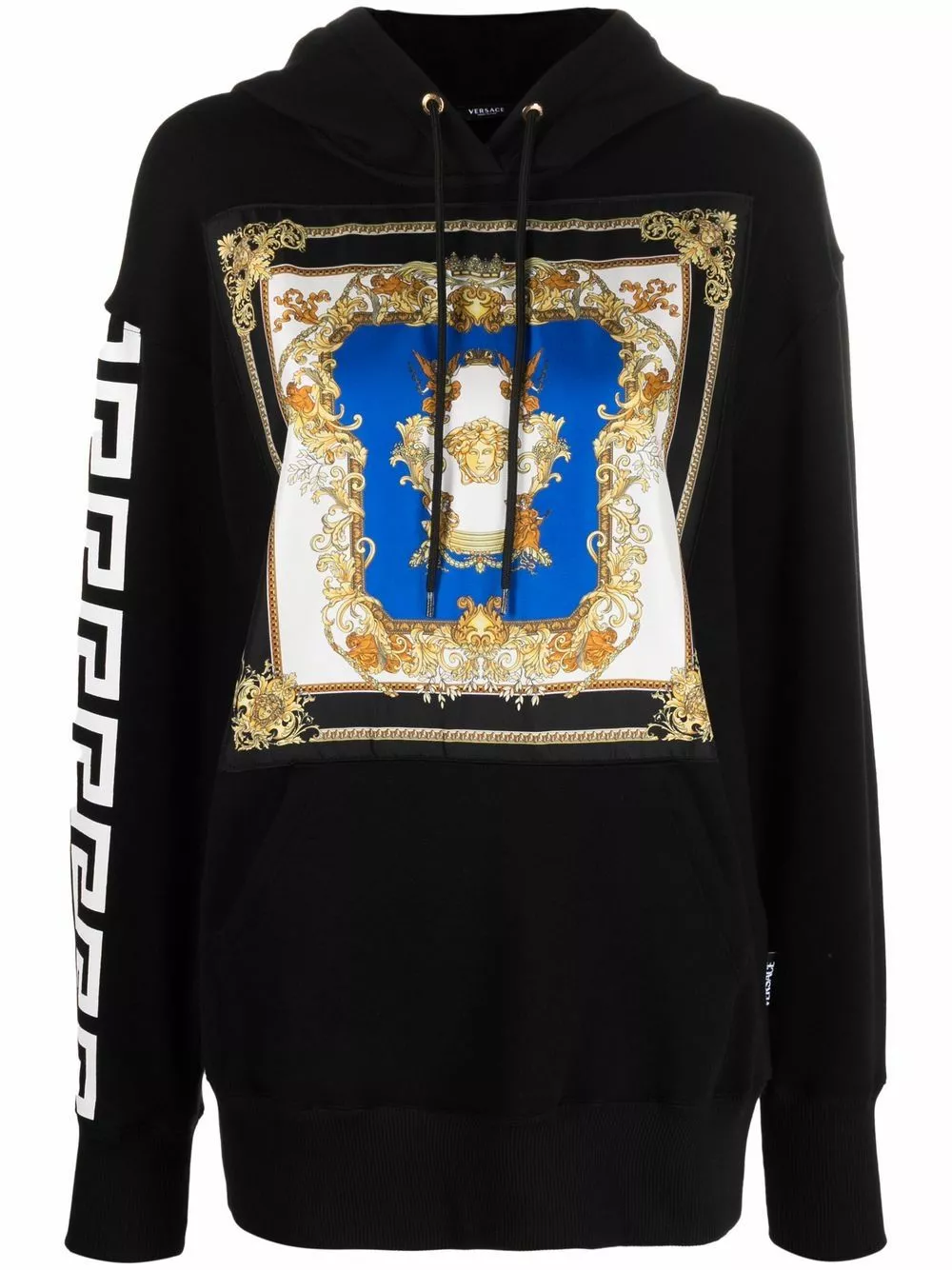 Versace Baroque print logo hoodie 3 Versace baroque-print logo hoodie