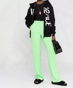 Versace logo-print cotton-blend hoodie