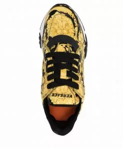 Versace Squalo Barocco-print sneakers