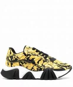 Versace Squalo Barocco-print sneakers