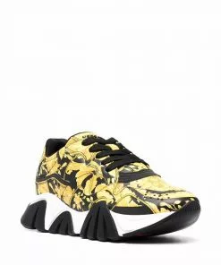 Versace Squalo Barocco-print sneakers