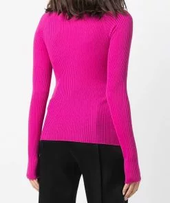 Versace chest logo-patch jumper