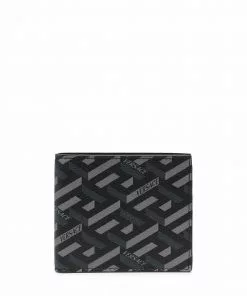 Versace Greca-print bi-fold wallet