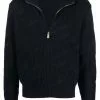 Versace ribbed-knit wool cardigan