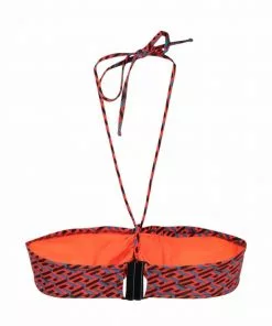 Versace Greca Signature-print bikini top