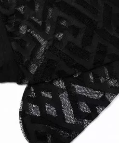 Versace Greca-pattern semi-sheer socks