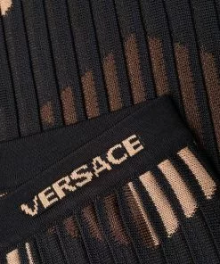 Versace La Greca flared trousers