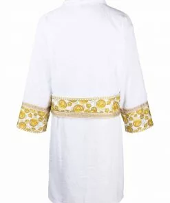 Versace Medusa flocked bathrobe