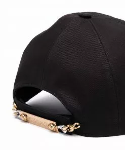 Versace Medusa plaque logo cap