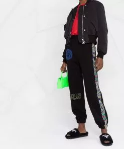 Versace Medusa-embroidered logo-trim track pants