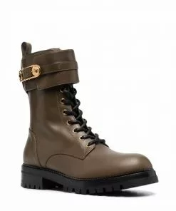 Versace Medusa Pin lace-up boots