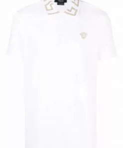 Versace Greca-collar polo shirt