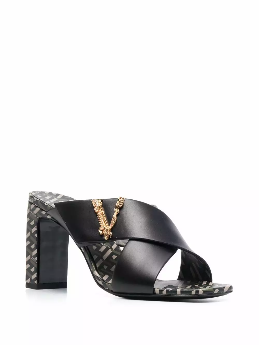 Versace Virtus La Greca print mules 4 Versace Virtus La Greca print mules
