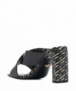 Versace Virtus La Greca print mules 8 Versace Virtus La Greca print mules