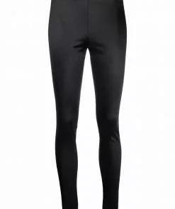 Versace logo-patch leggings