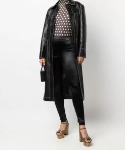 Versace logo-patch leggings