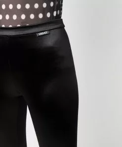 Versace logo-patch leggings