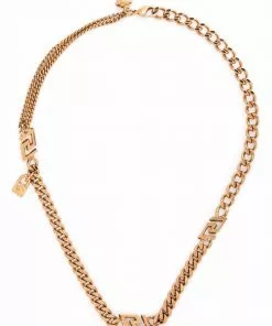 Versace charm-detail chain necklace